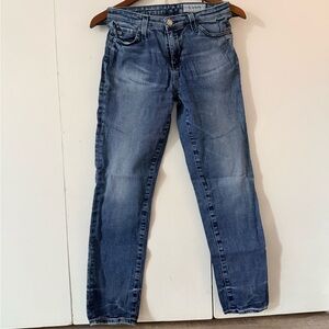 AG Adriano Goldschmied Blue Straight Leg Jeans